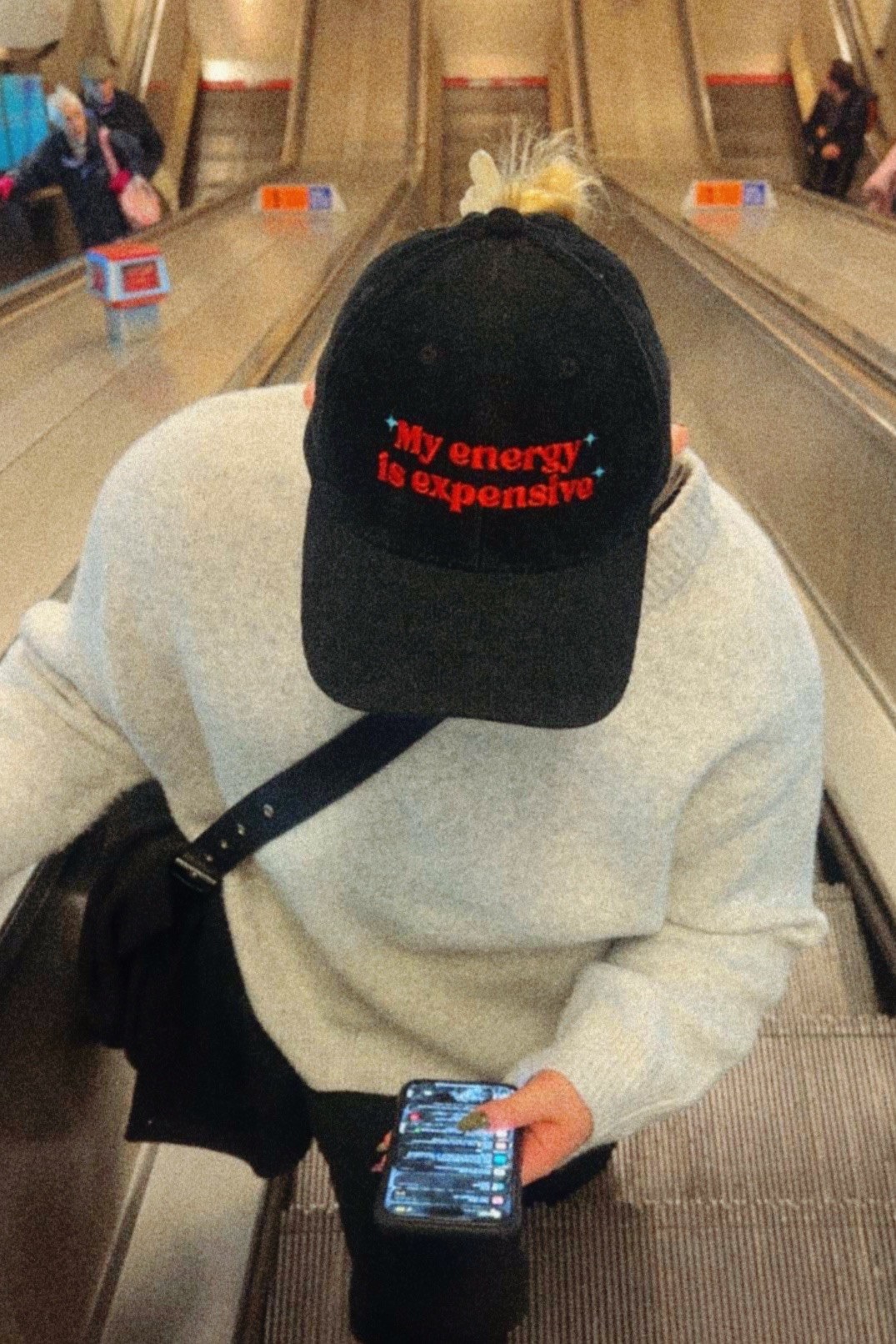 My energy is expensive cap on London escalator